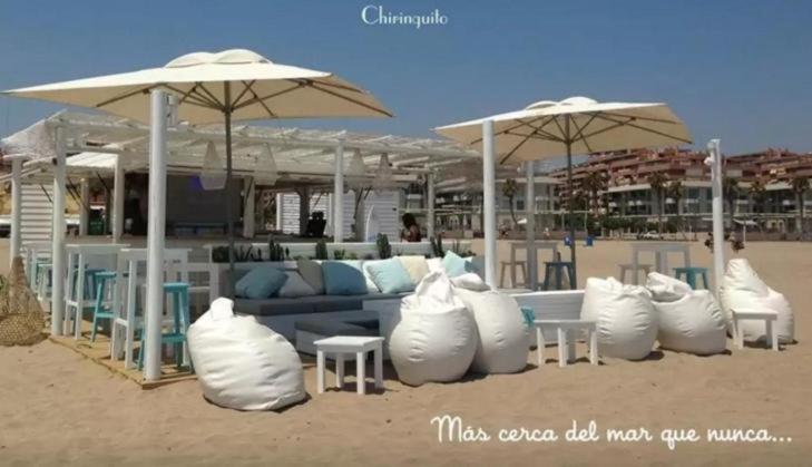 Beach Valencia Luxury A40-13 Apartment With Terrace And Sea Views Exterior foto
